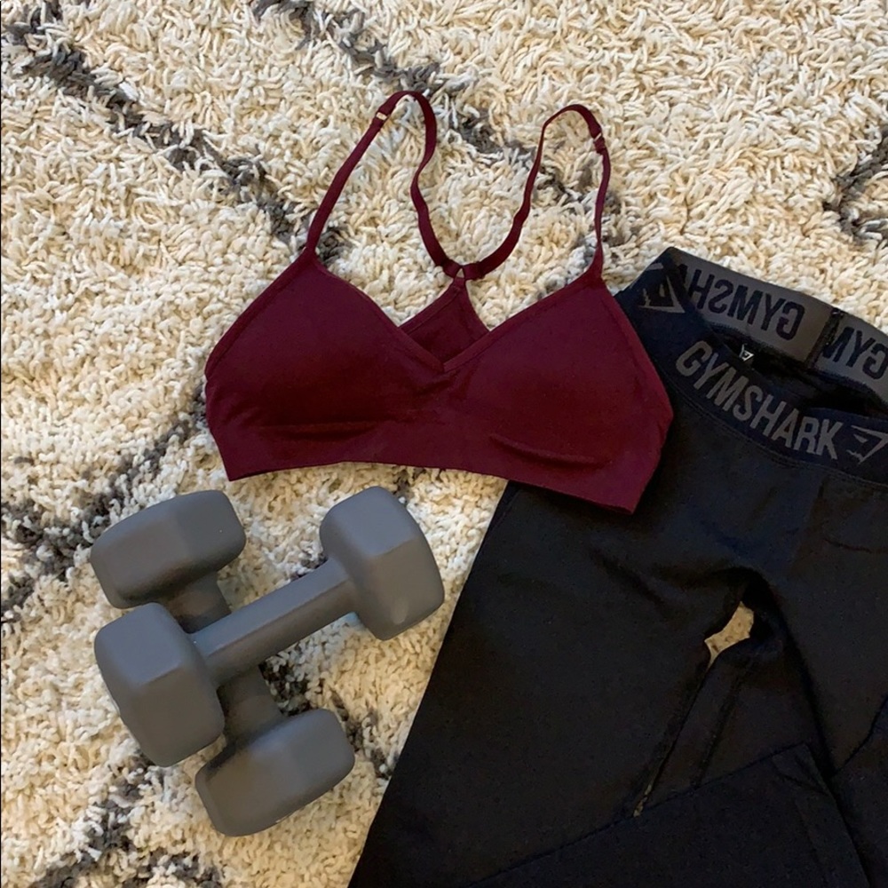 Sport bra S/M Maroon color